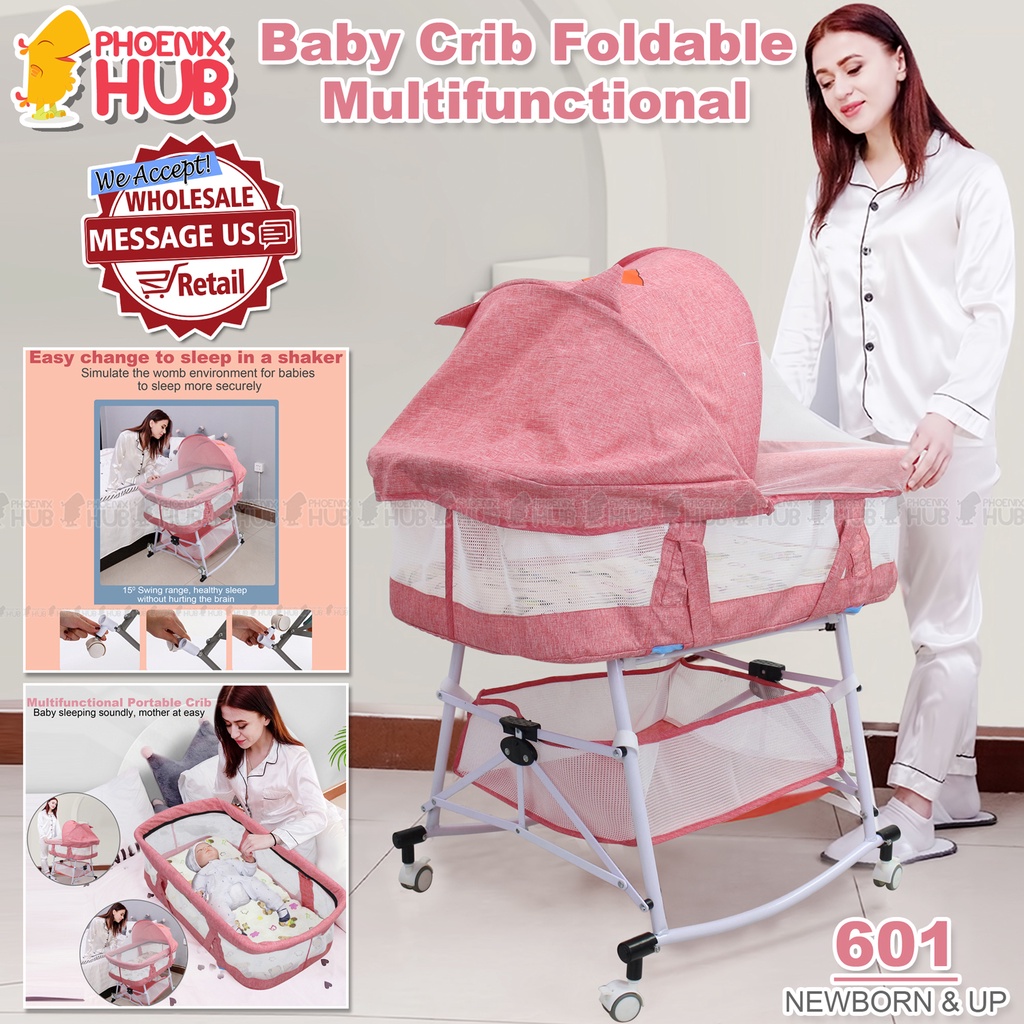 【Quick delivery from Manila】Phoenix Hub 601 Multifunctional Rocker Crib
