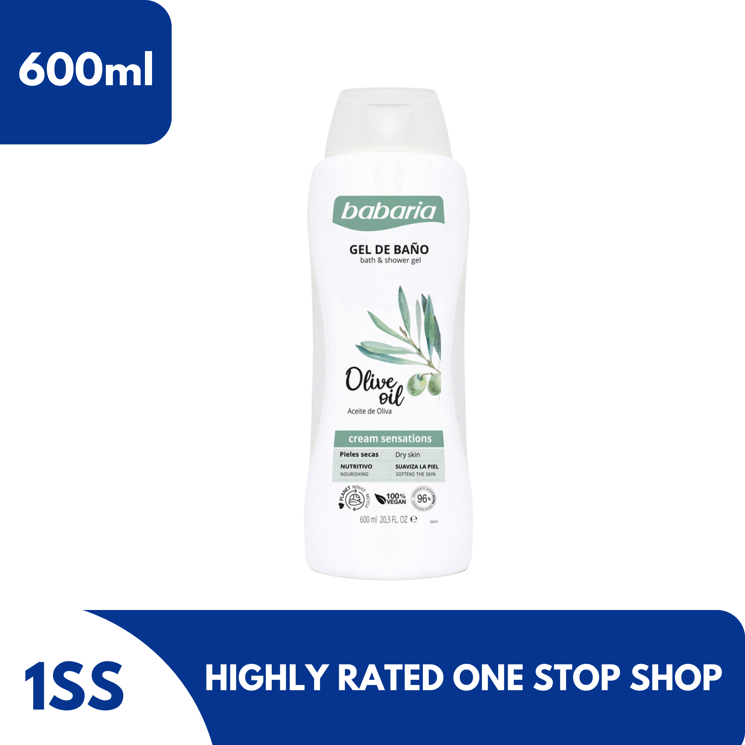 Babaria Olive Oil Shower Gel, 600ml Lazada PH