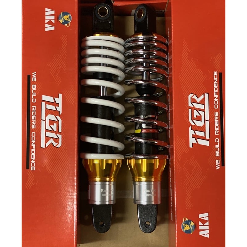 ttgr rear shock mio 300mm chrome silver | Lazada PH