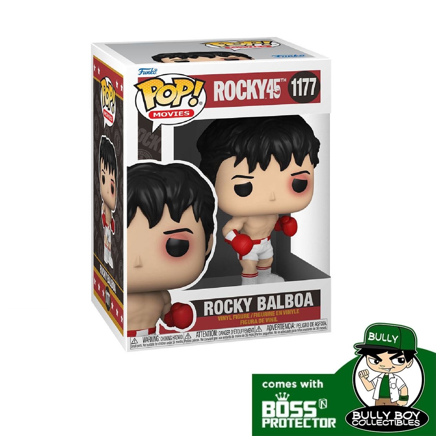 POP! Movies: Rocky 45th - Rocky Balboa 1177 With Boss Protector [Sold By  Bully Boy Collectibles]
