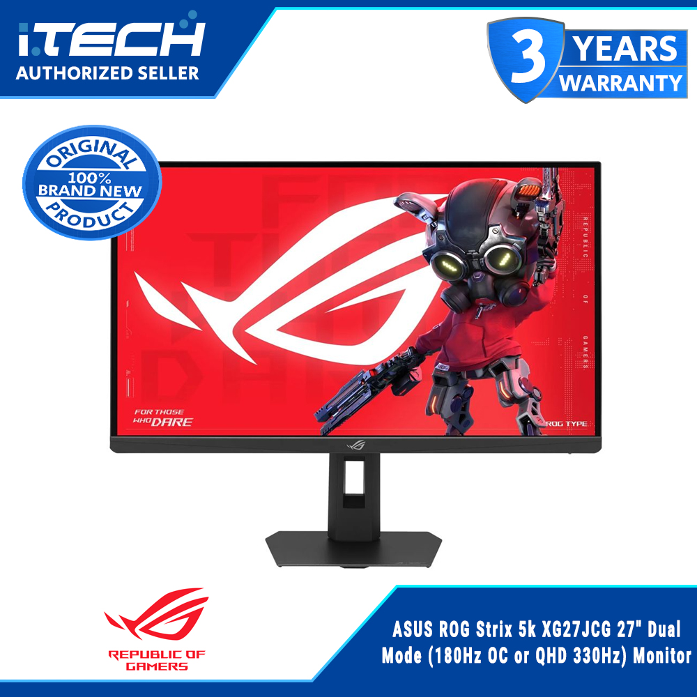 27 inch asus rog strix dual monitor ASUS ROG Strix 5k XG27JCG 27" Dual Mode (180Hz OC or QHD 330Hz) Monitor  Lazada Philippines