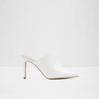 aldo white mules