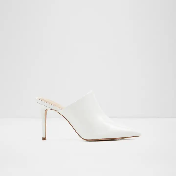 aldo white mules
