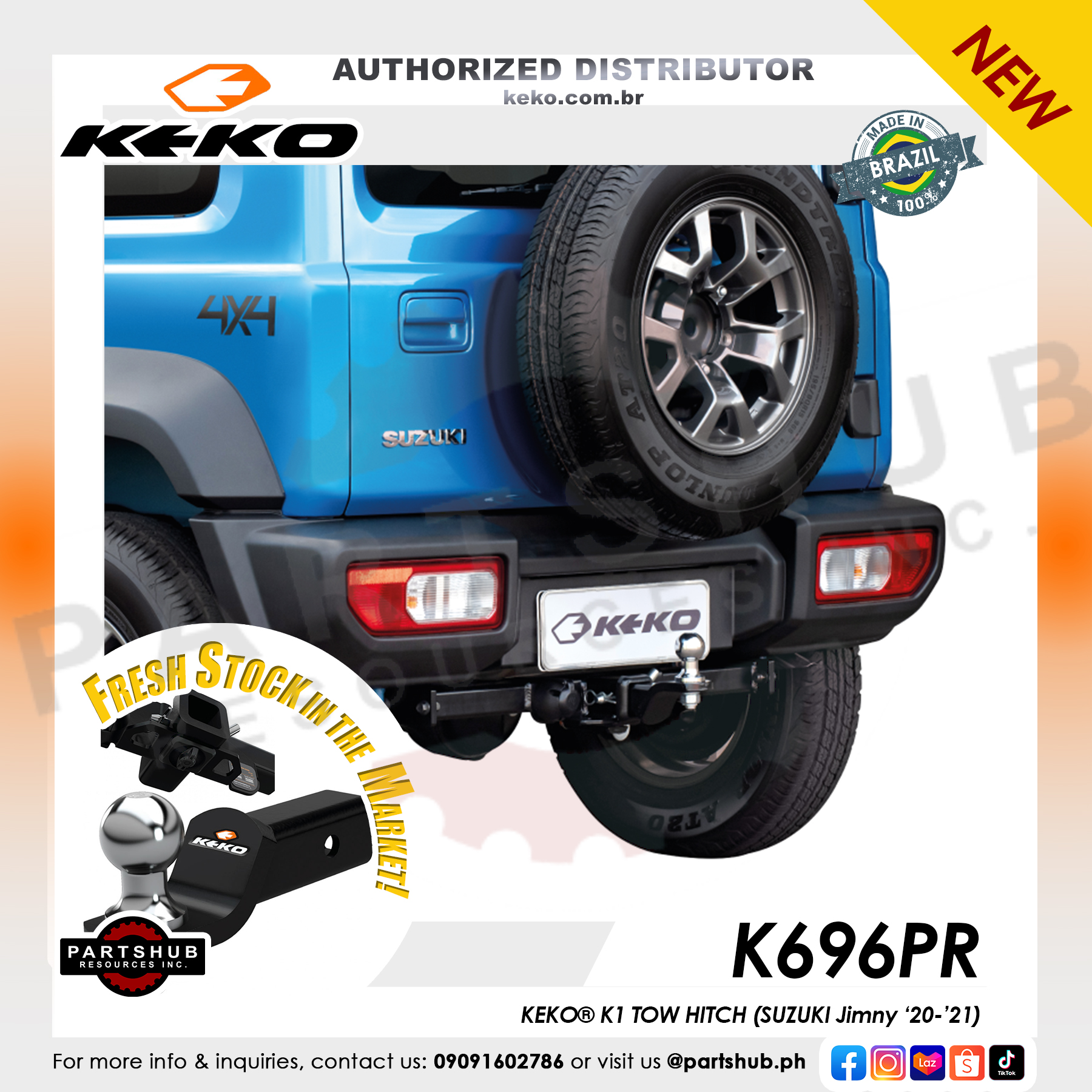 KEKO® SUZUKI Jimny '20'21 K696PR (K1 TOW HITCH) Lazada PH