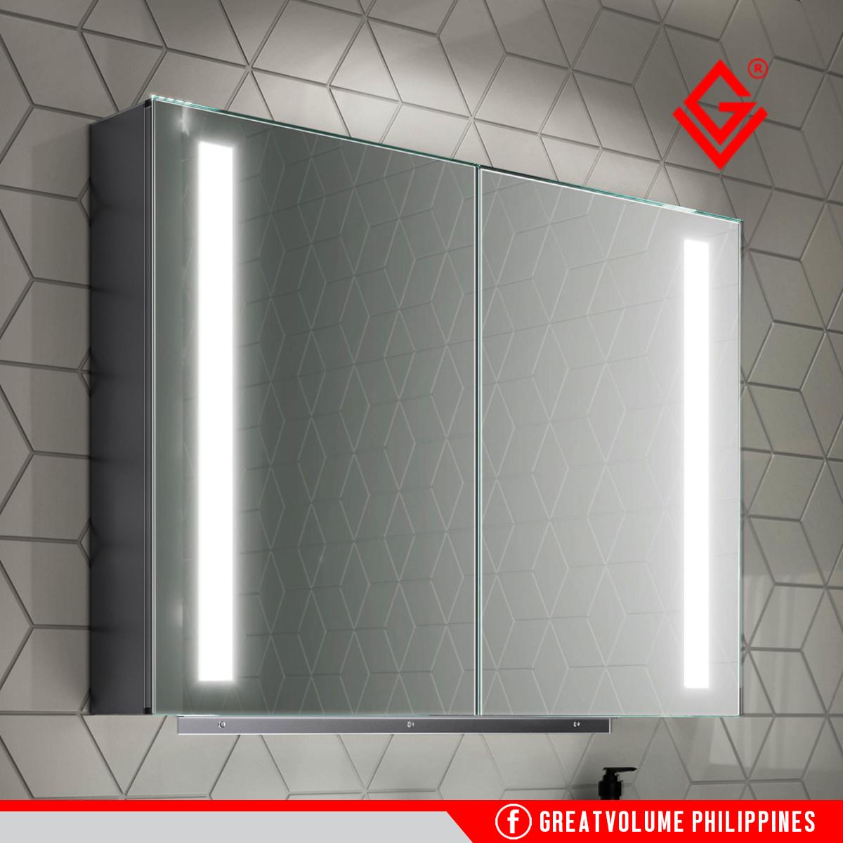 Gv Mlc8060 Sus304 Bathroom Vanity Mirror Cabinet With Cabinet Led Lights Lazada Ph