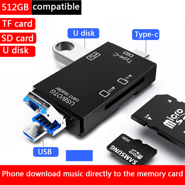 Bảng giá [Giảm Giá] Bộ Chuyển Đổi Đầu Đọc Thẻ USB 2.0, Đầu Đọc Thẻ Nhớ TF OTG Loại C USB Micro USB Phong Vũ