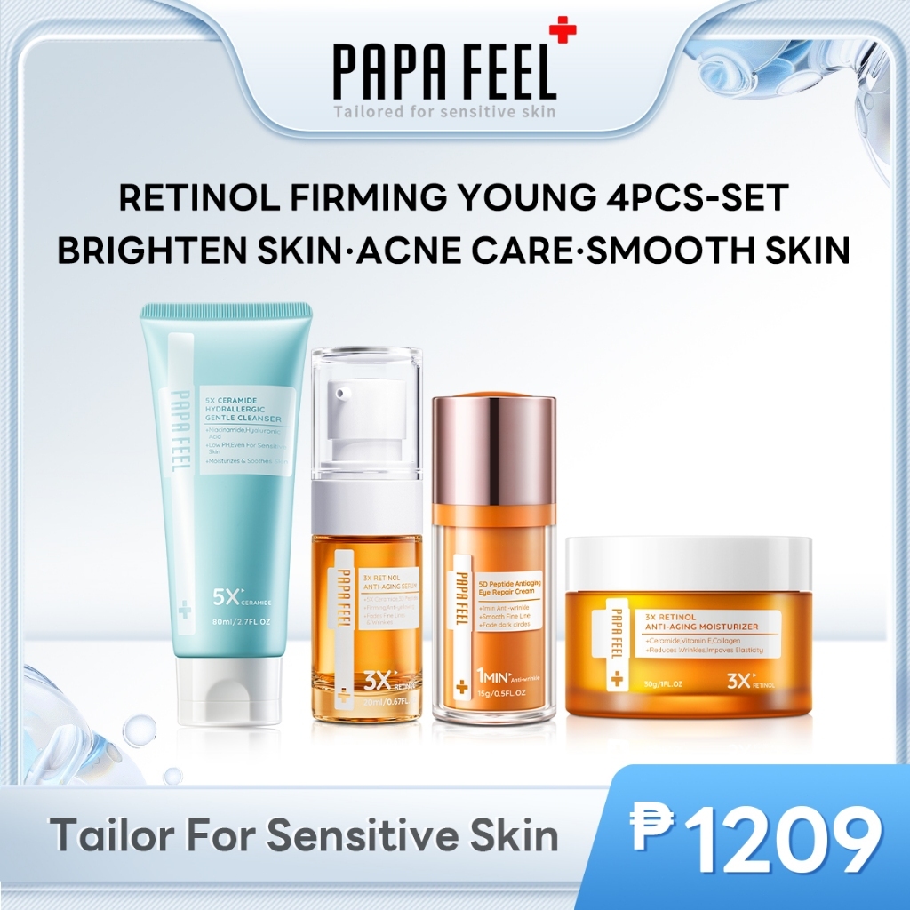 PAPA FEEL【Skin Care Set】5D Peptide Fade Dark Circles Eye Cream +