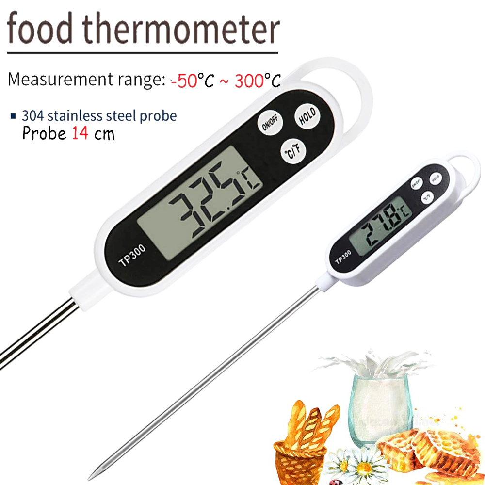 Digital Meat Thermometer Cooking Food Kitchen Bbq Probe Water Milk Oil  Liquid Oven Digital Temperaure Sensor Meter For Large Restaurant Kitchen -  Temu