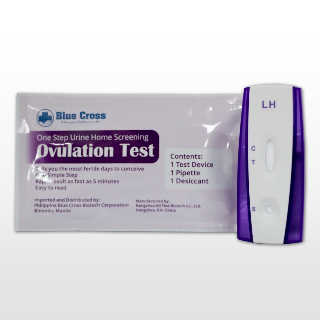 Blue Cross Pregnancy Test Kit and Blue Cross Ovulation Test Kit Lazada PH