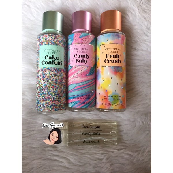 Victoria's Secret 10ml REFILL Cake Confetti Candy Baby Fruit