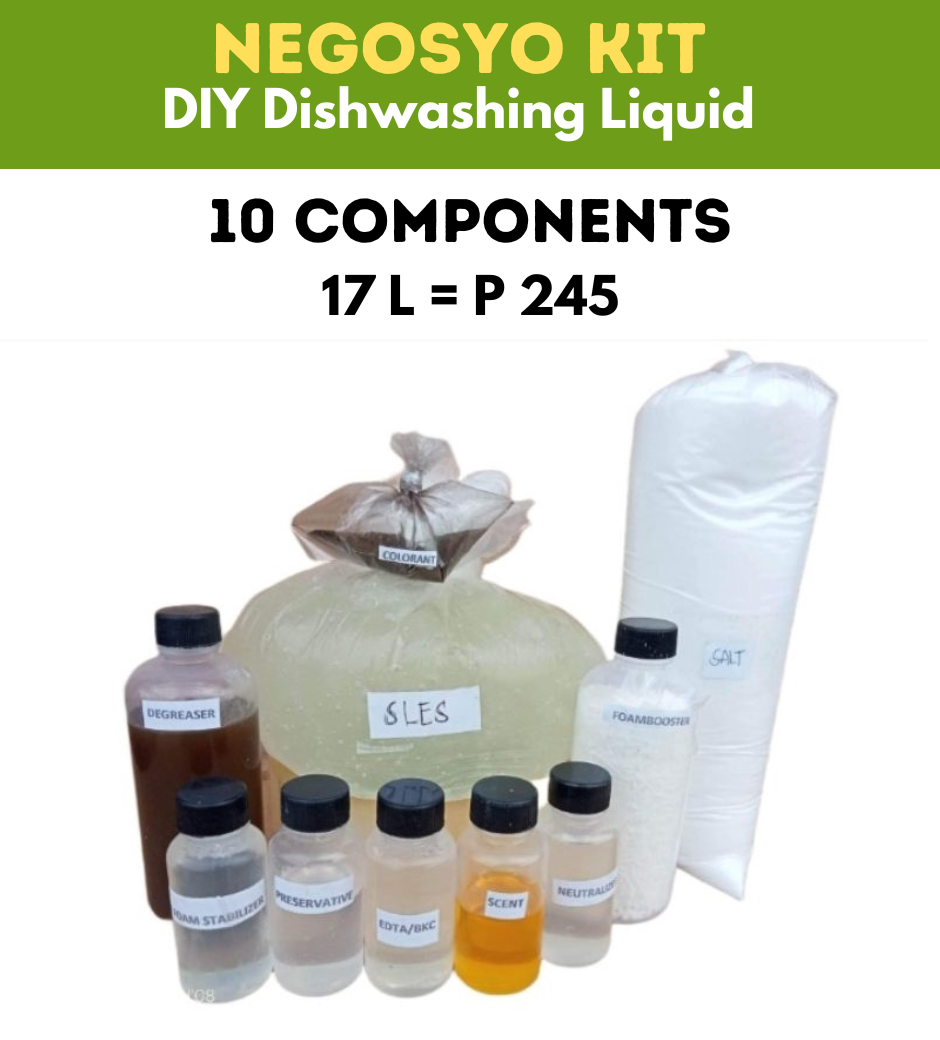 [Malapot] Dishwashing Liquid Kit DIY (15 liters Yield) 10 components