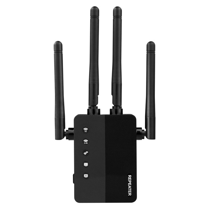WiFi Extender 1200Mbps Four-Antenna Dual-Band WiFi Repeater Suitable for Home Wireless Signal Booster