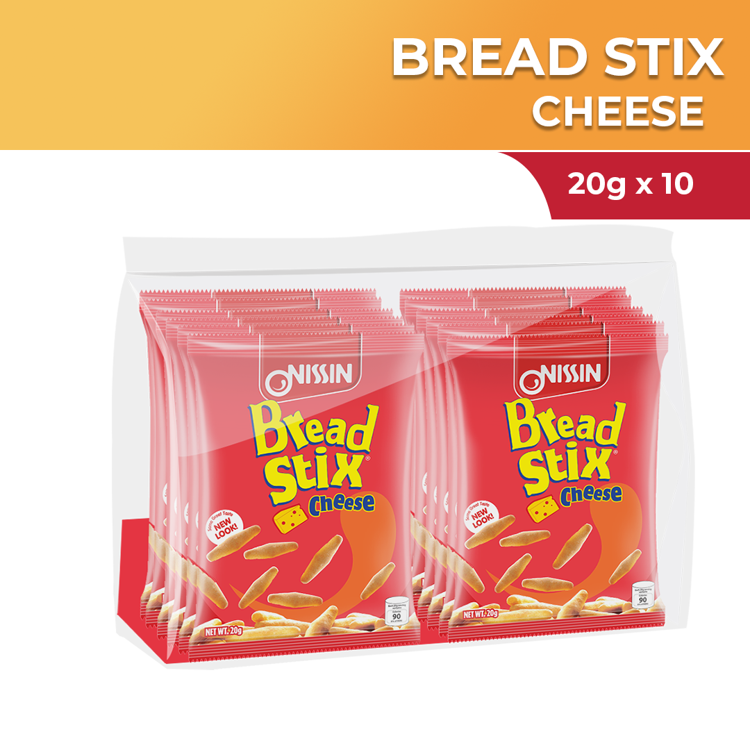 Nissin Bread Stix Chiz 20g x 10 Lazada PH