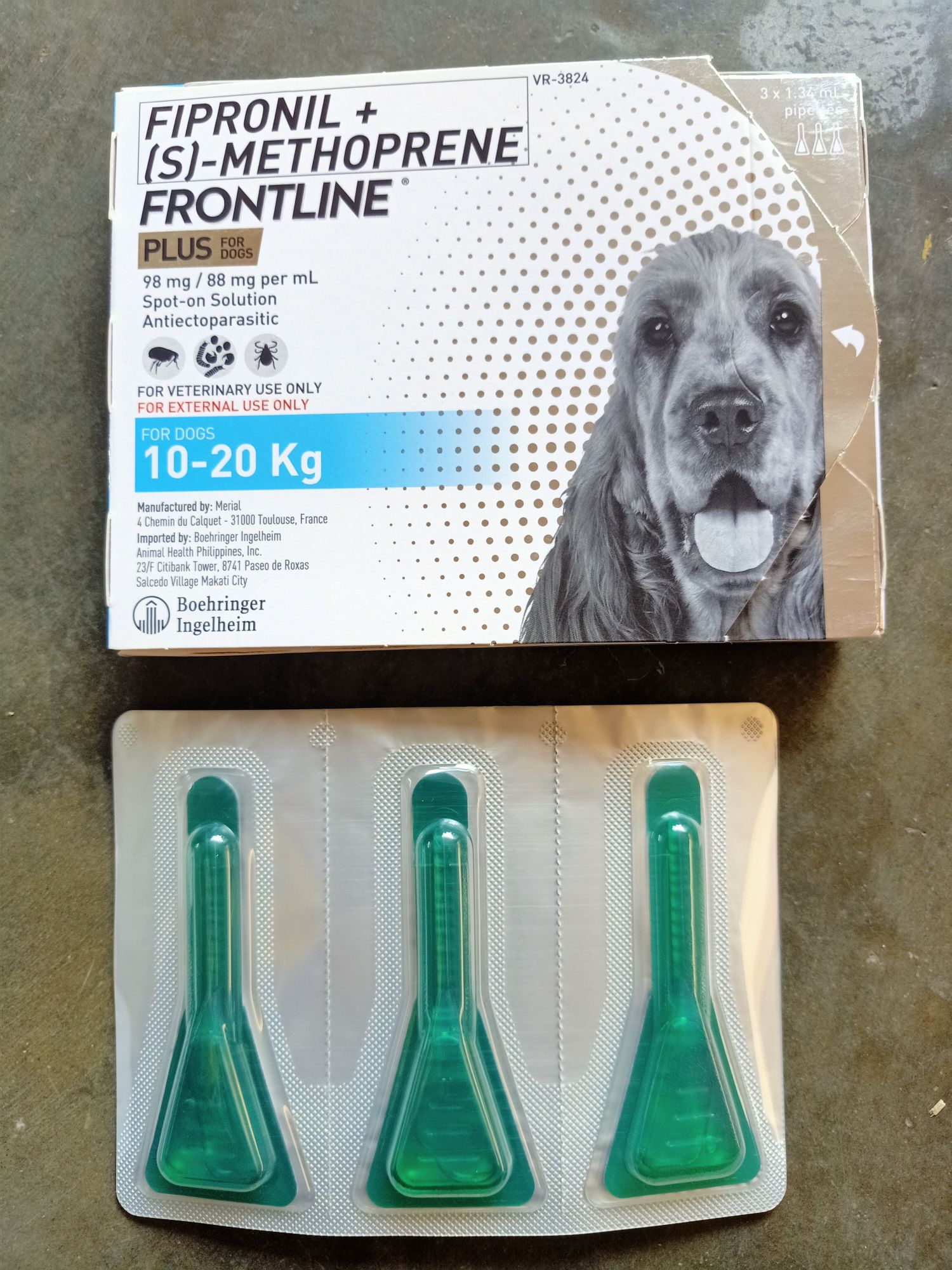 frontline plus fipronil s methoprene