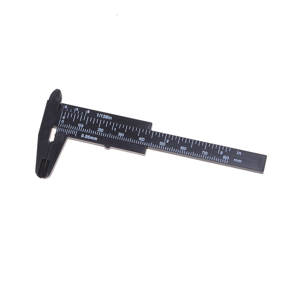 Fulai 80mm Mini Plastic Student Sliding Vernier Caliper Gauge Measurement Tool