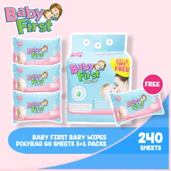 1 pack of baby wipes