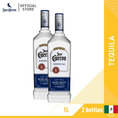 Jose Cuervo Especial Silver Tequila 1L Pack of 2