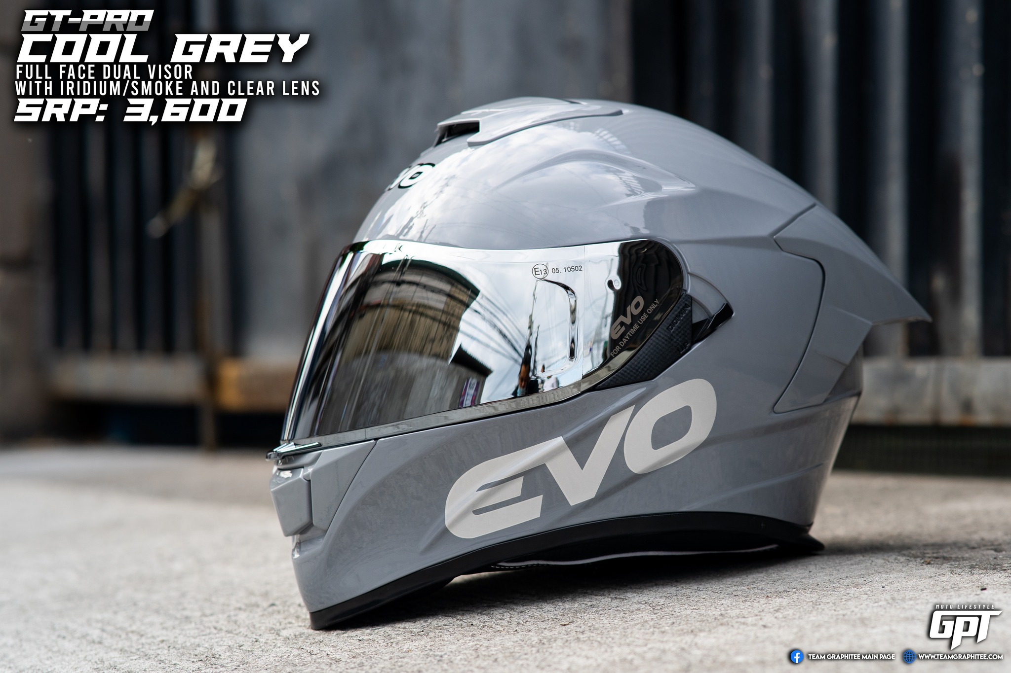 Evo hot sale helmet gray