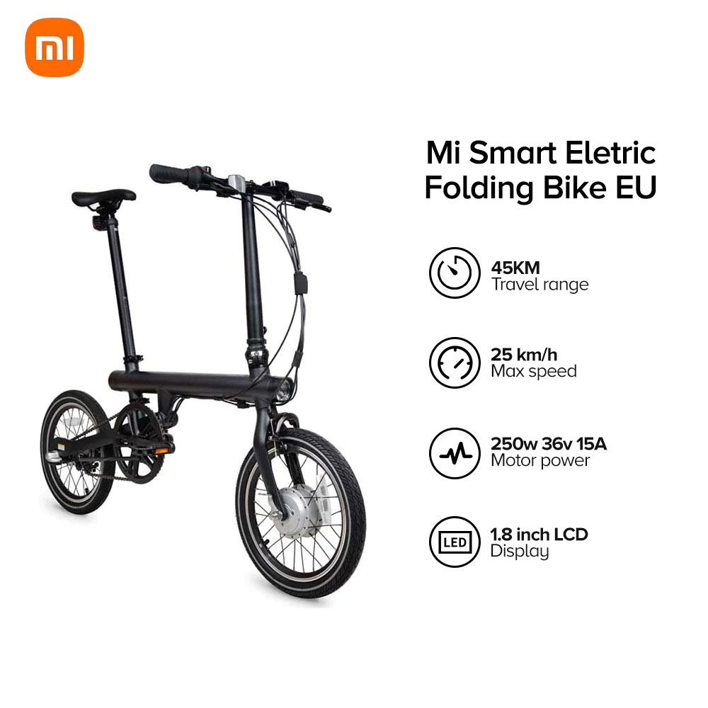 Original brand Mi Qicycle 20KM/H Foldable Bluetooth 4.0 Phone APP Monitor  smart Electric Bicycle With 1.8'' Screen bike