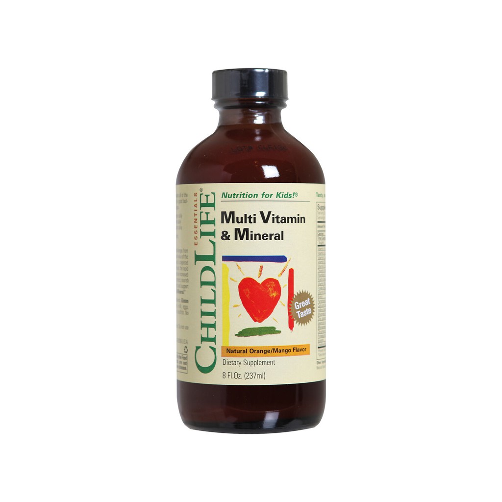 CHILDLIFE MultiVitamin And Mineral Liquid (8 fl. oz.) (Best by July