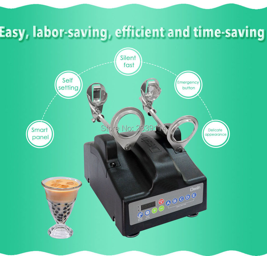 Auto Bubble Tea Shaker Machine Double Frame Milk Boba Shaking Making