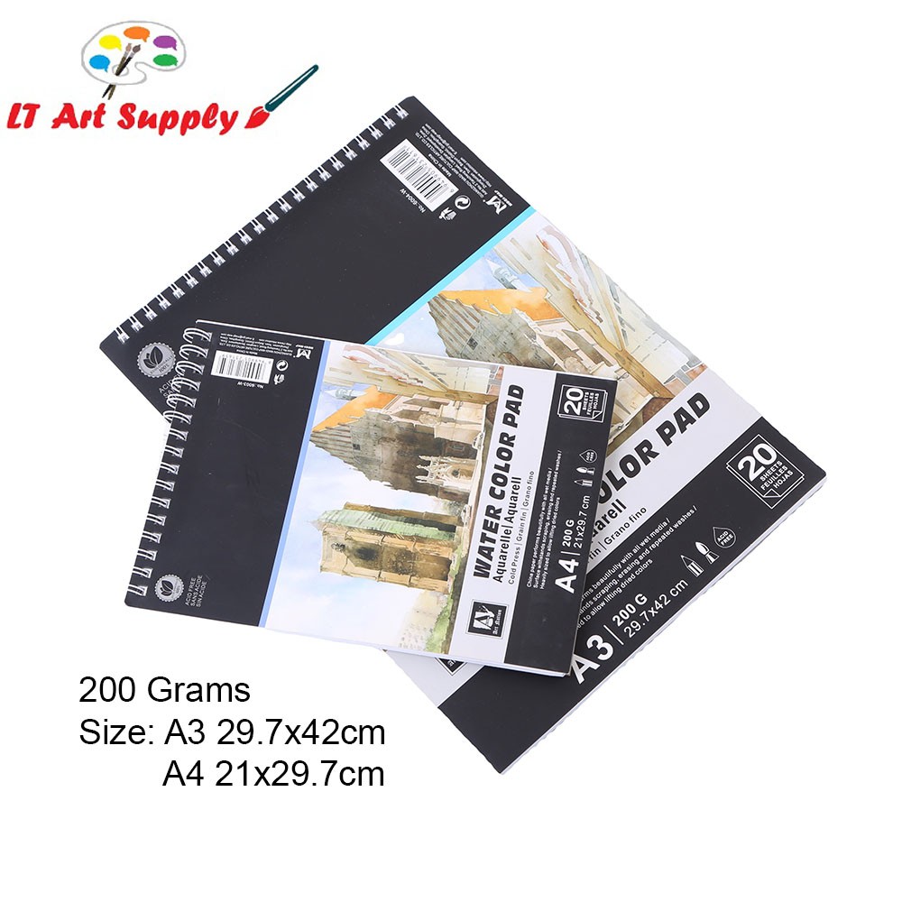 Professional Art Nation Water Color Paper Pad 200 gram 20 sheets