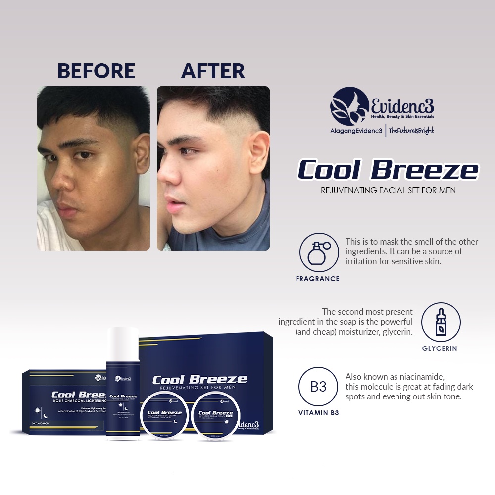 Evidenc3 Cool Breeze Rejuvenating Set For Men Lazada Ph