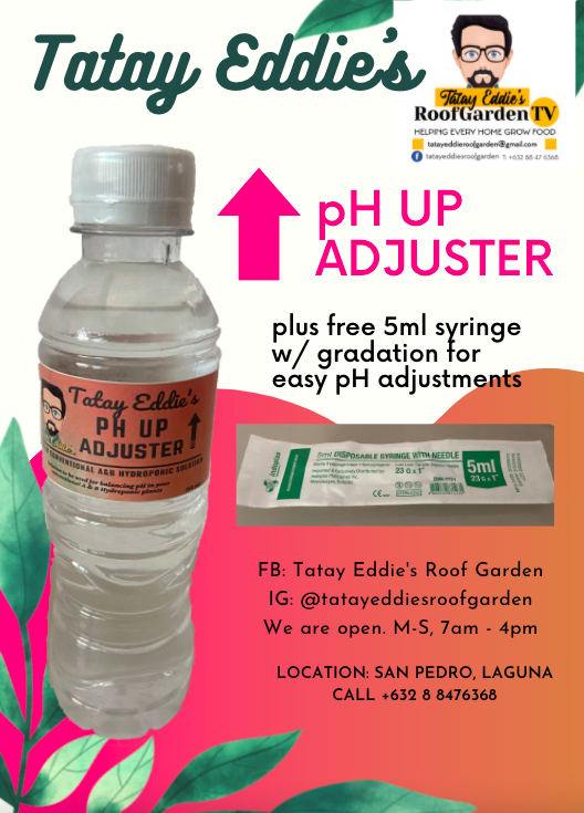 350ml Tatay Eddie's pH UP ADJUSTER for HYDROPONICS (plus free 5ml