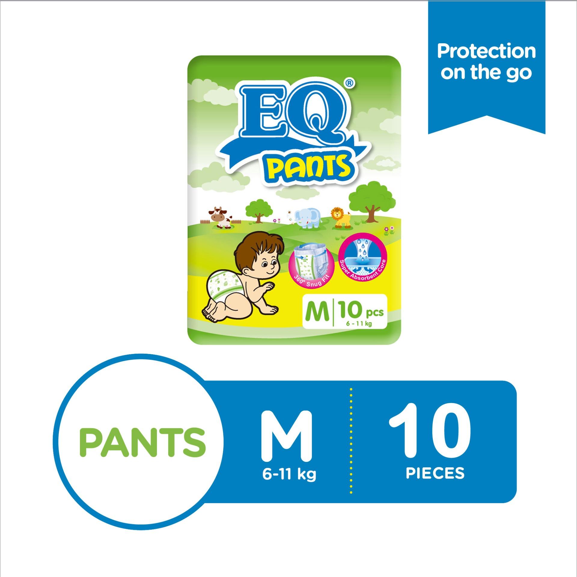 EQ Pants Budget Pack Medium (611kg) 10 pcs x 1 (10 pcs) Diaper