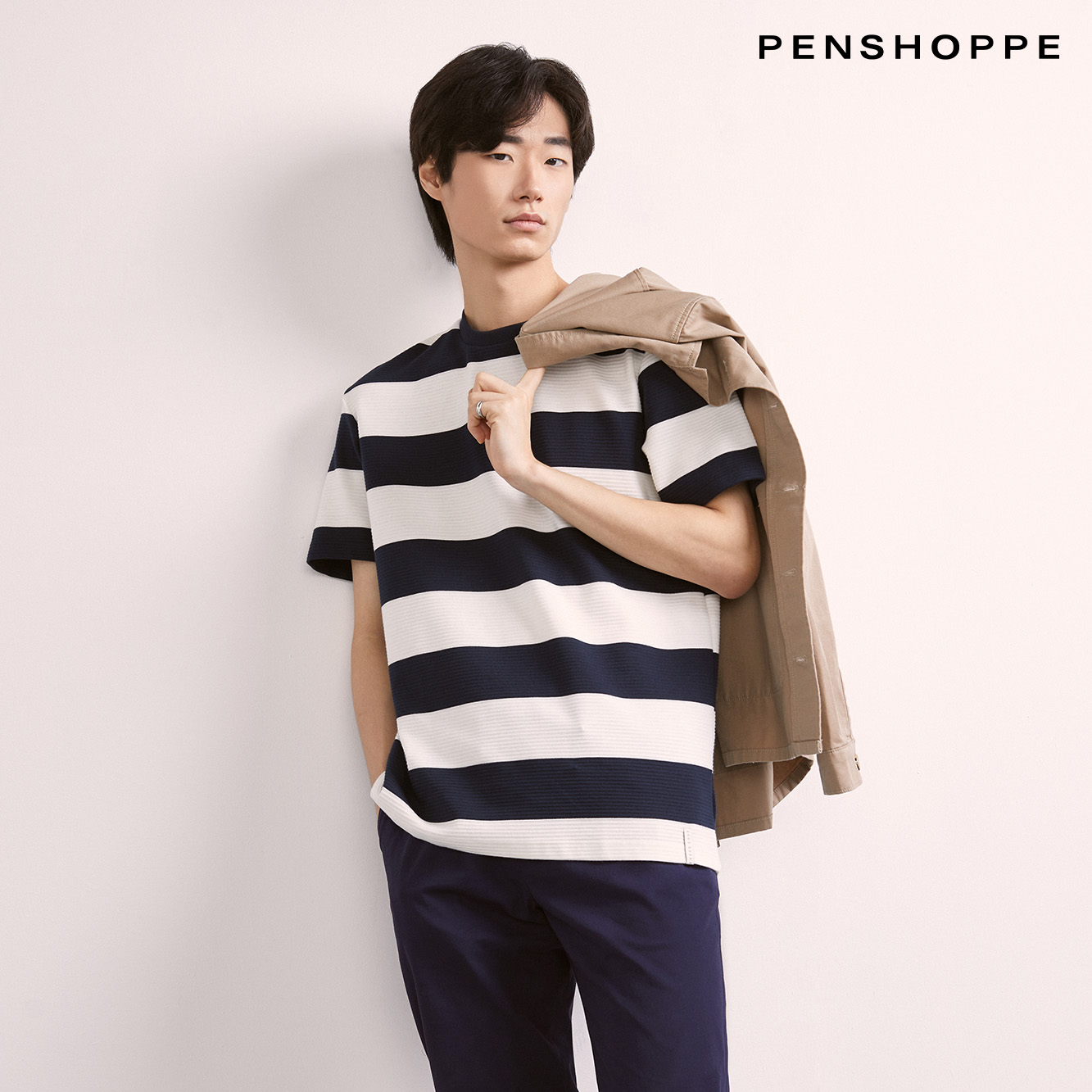 Penshoppe Dress Code Striped T-Shirt 