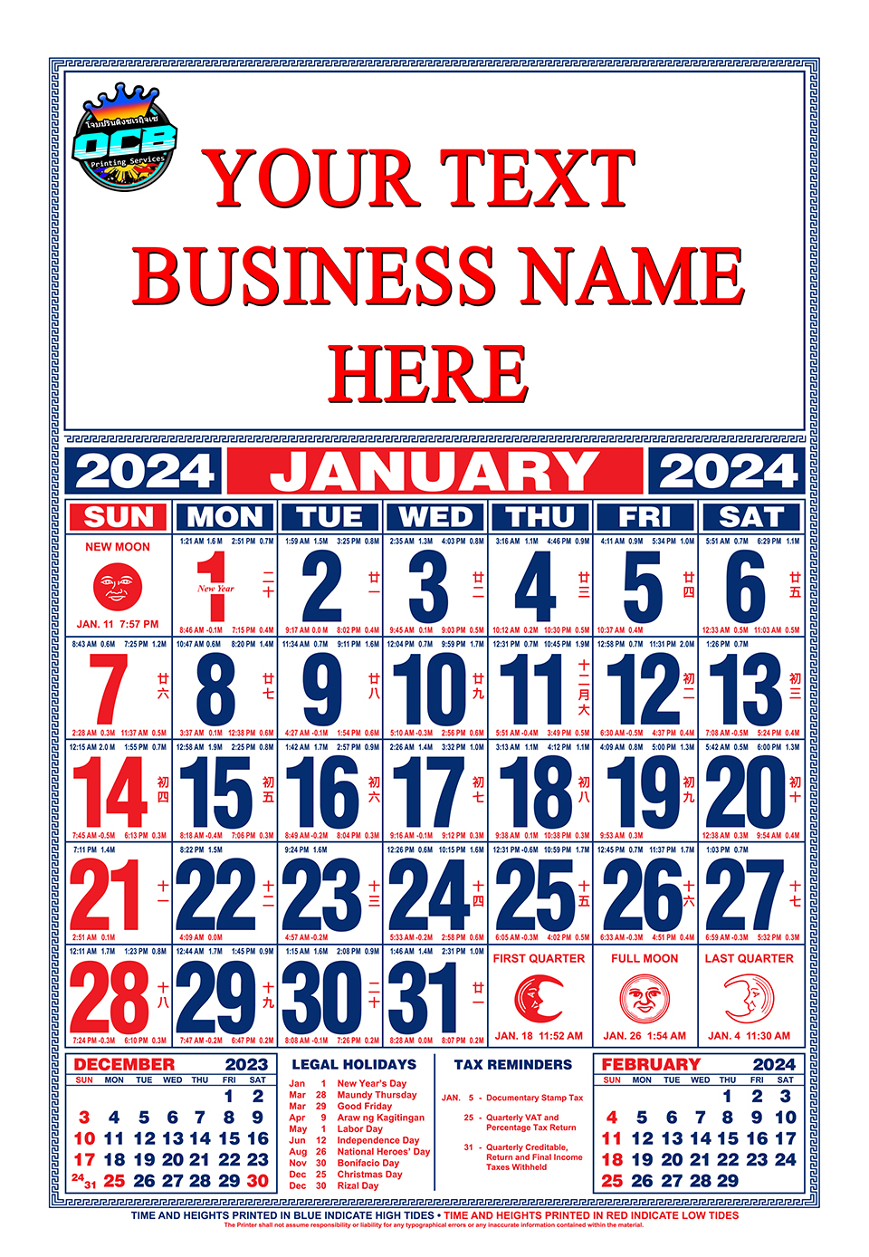 COMMERCIAL CALENDAR 2024 Lazada PH