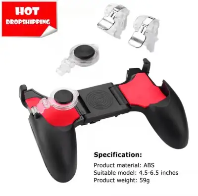 5 in1 Portable Gamepad Mobile Legends PUBG Game Grip Pad Handle Mobile Phone Controller Joystick for Universal Phone Mobile Cellphone