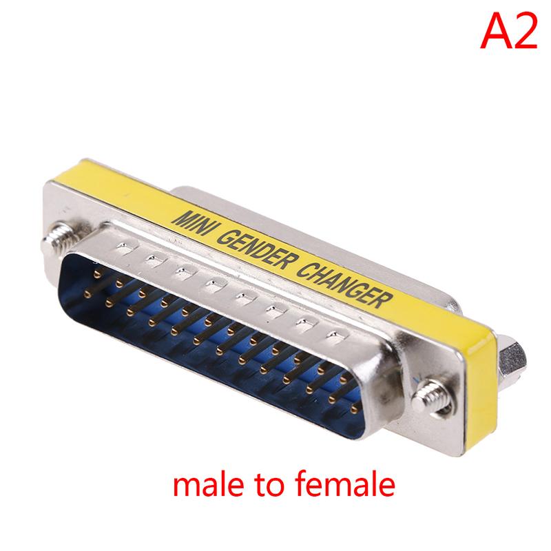 CHUA ????Ready Stock DB25 DSub 25pin Connectors Mini Gender Changer