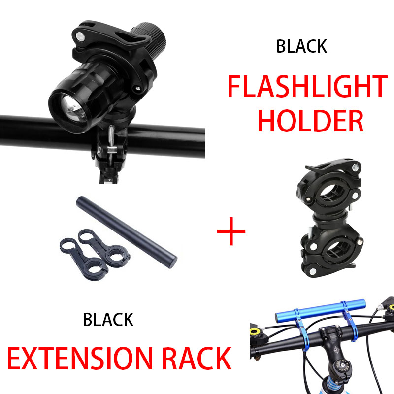 Bicycle flashlight clip front lamp holder fixing bracket car clip