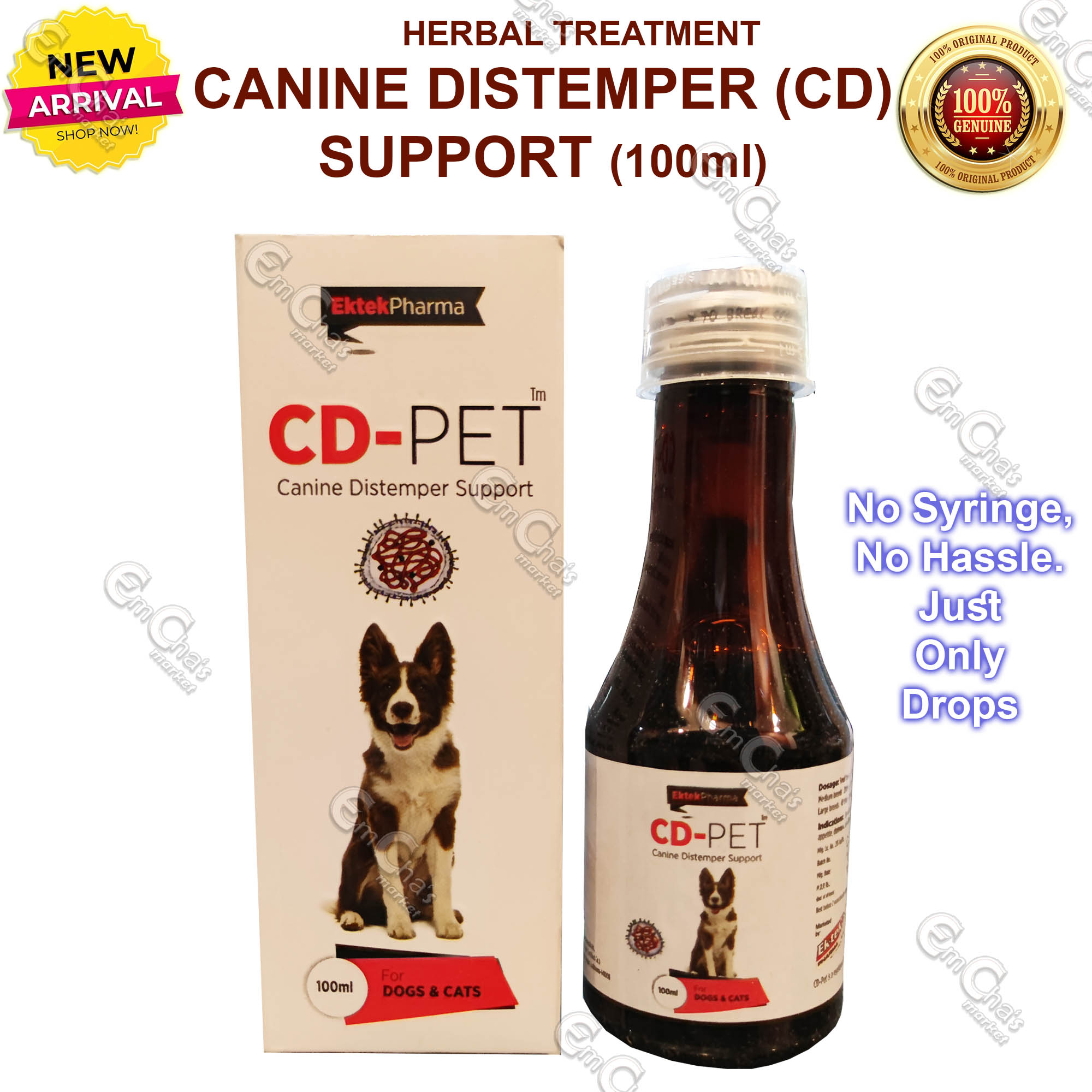CDPet Herbal Treatment Support for Canine Distemper Virus Treatment