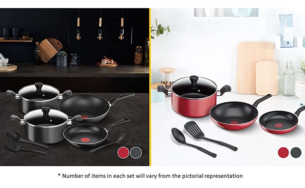 Tefal Super Cook Non-Stick 6 Piece Cookware Set 1EA