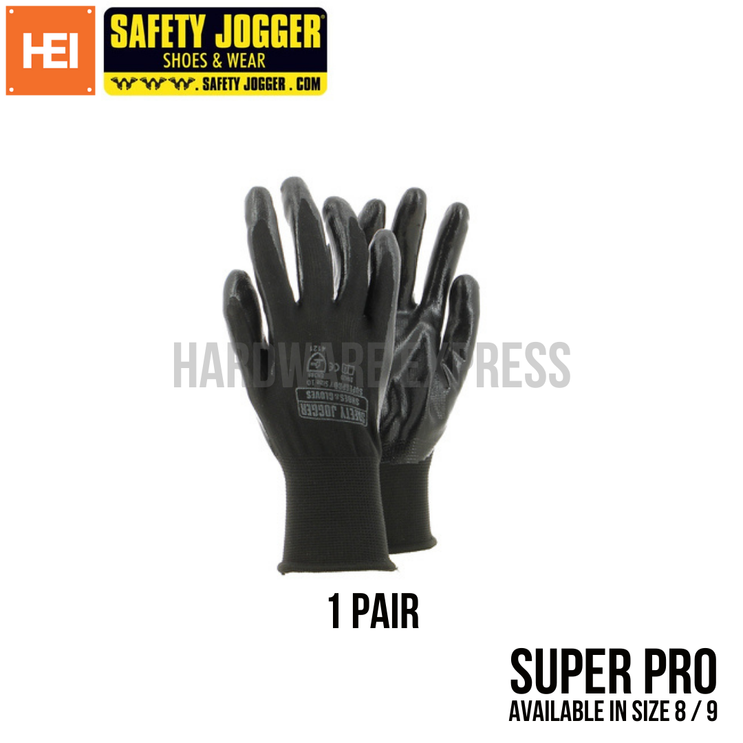 Safety Jogger SuperPro Oil Resistant Polyester Gloves With Nitrile Grip