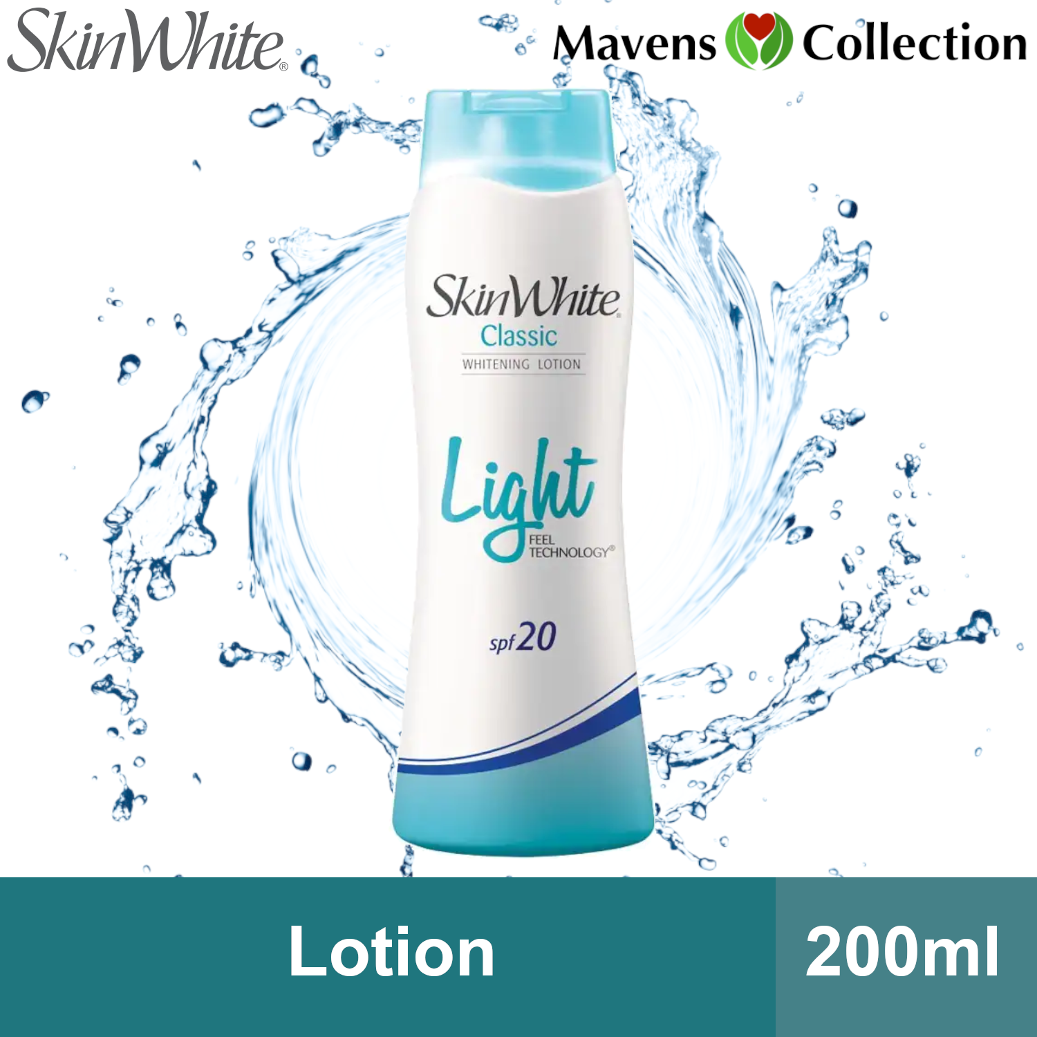 SKINWHITE Classic Whitening Lotion Light SPF20 200ml by MAVENS COLLECTION Lazada PH