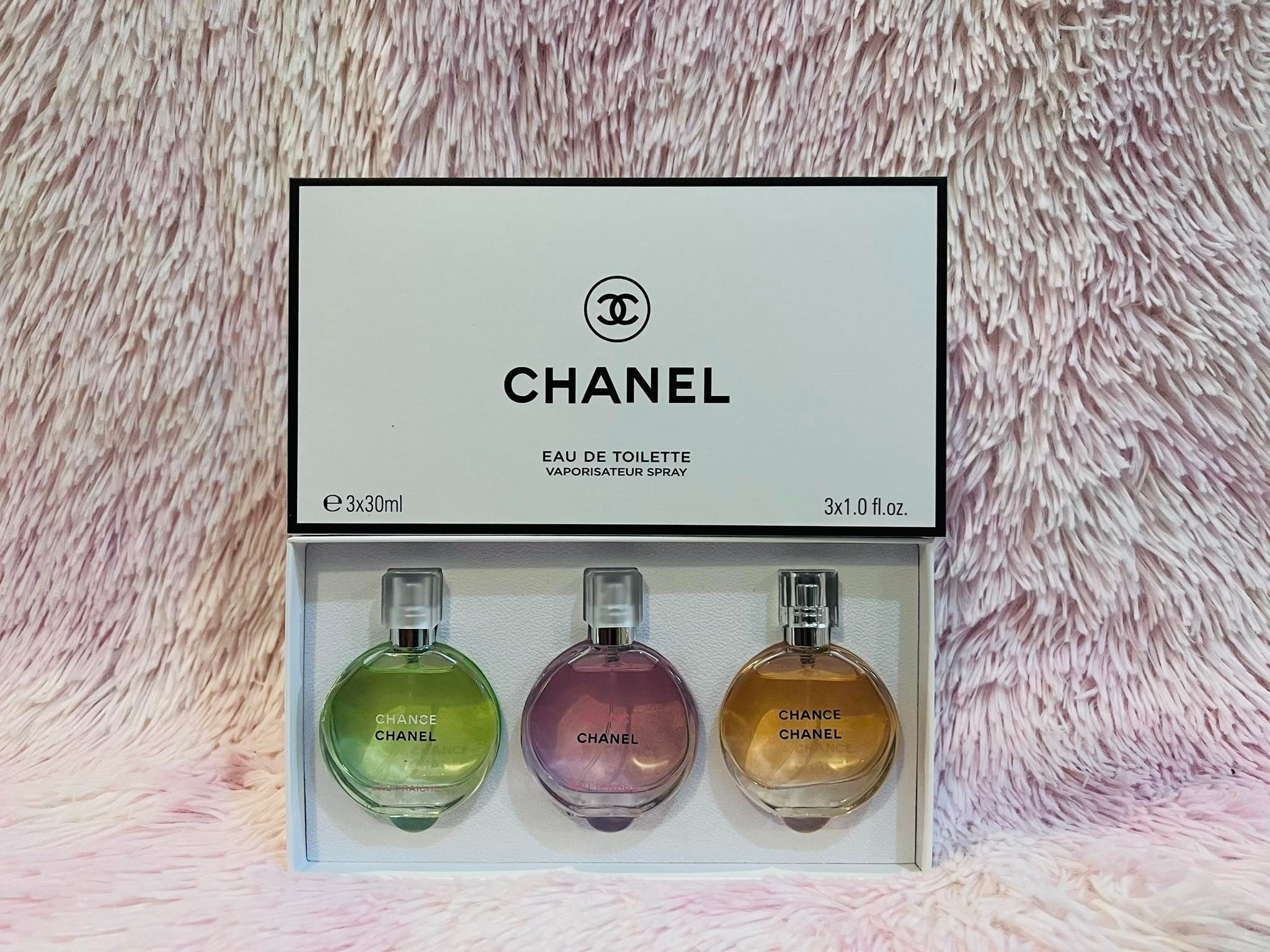 Chance Perfume Set of 3 Mini Size Bottle 30ml each Bottle Eau De Toilette  Oil Based Perfumes long lasting scent Authentic Tester