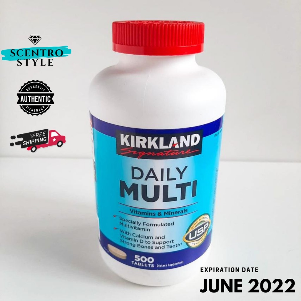 Kirkland Multivitamin Daily Multi Vitamins and Minerals 500 Tablet