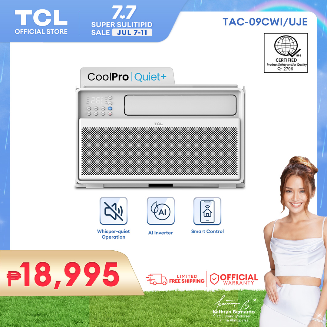TCL 1.0 HP Inverter Aircon Window Type Smart Airconditioner TAC09CWI