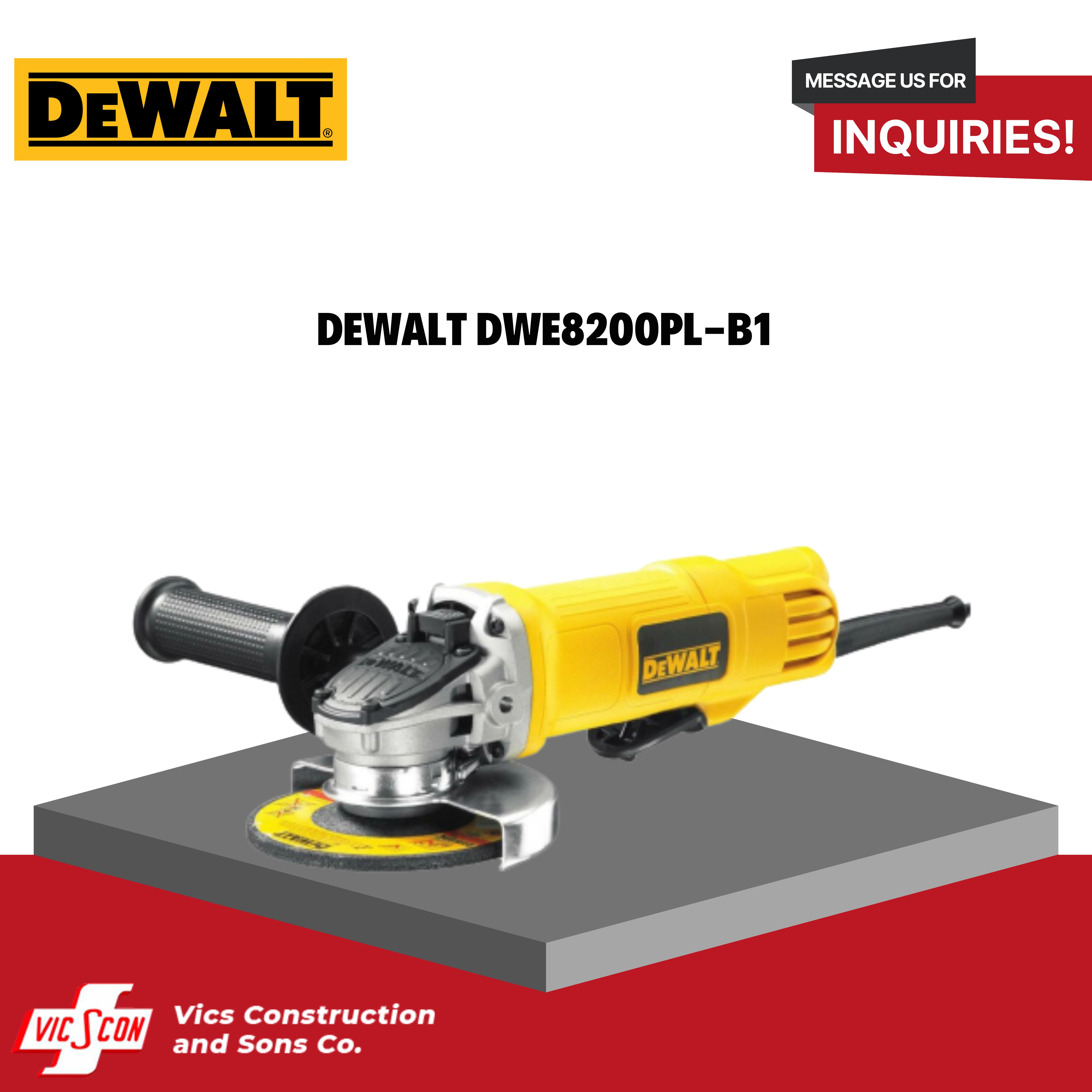 DEWALT ANGLE GRINDER DWE8200PLB1 Lazada PH