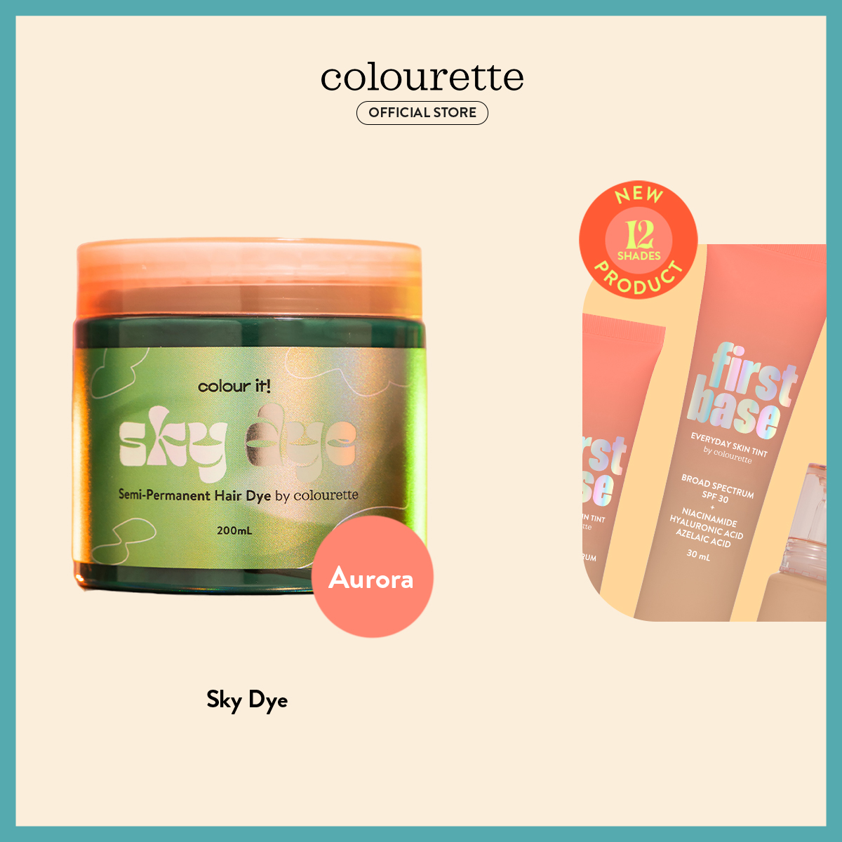 Colourette Sky Dye in Aurora [Green, SemiPermanent Hair Dye