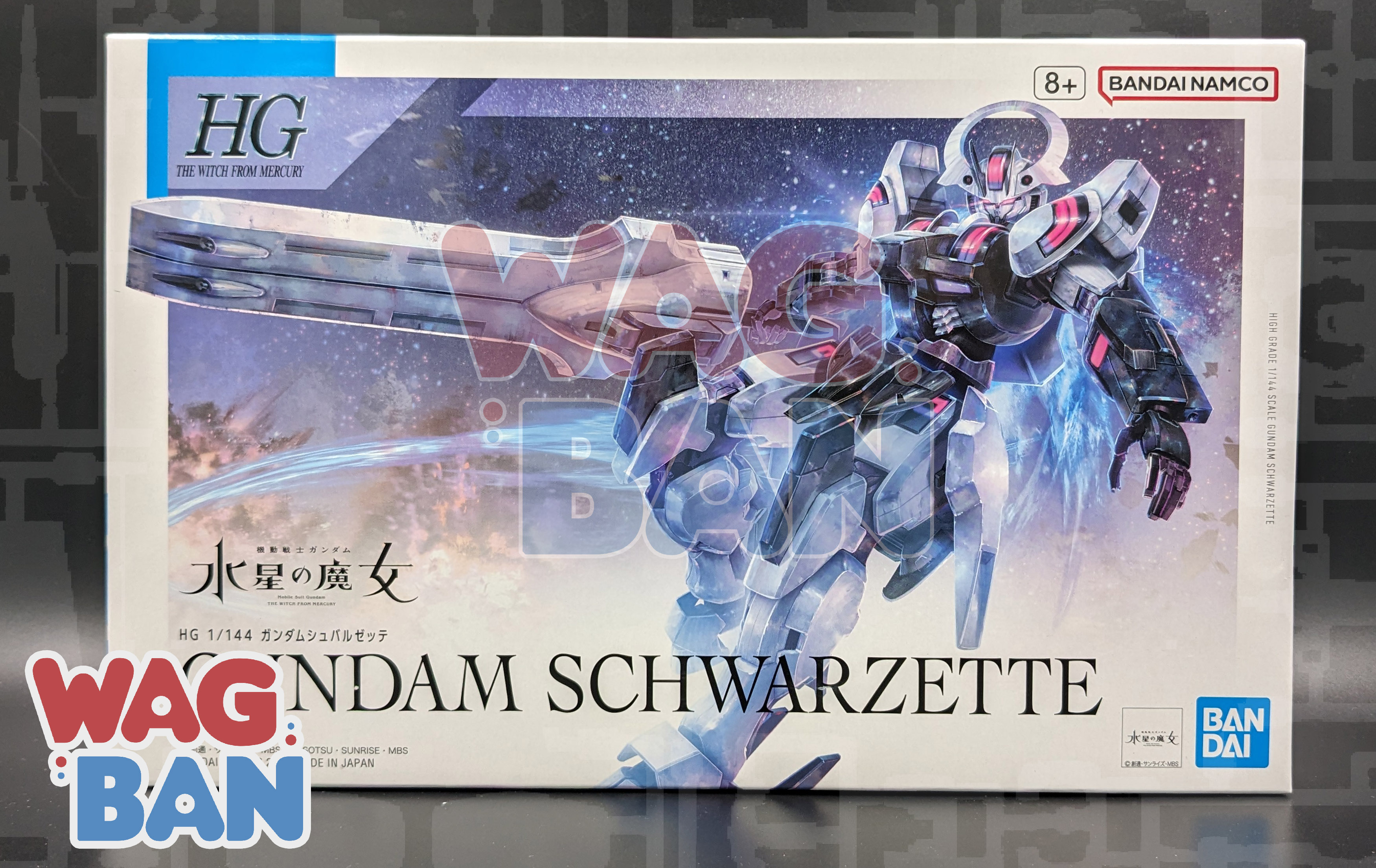 GUNDAM DE HEKS VAN MERCURY - HG 1/44 Gundam Schwarzette - Modelbouwpakket