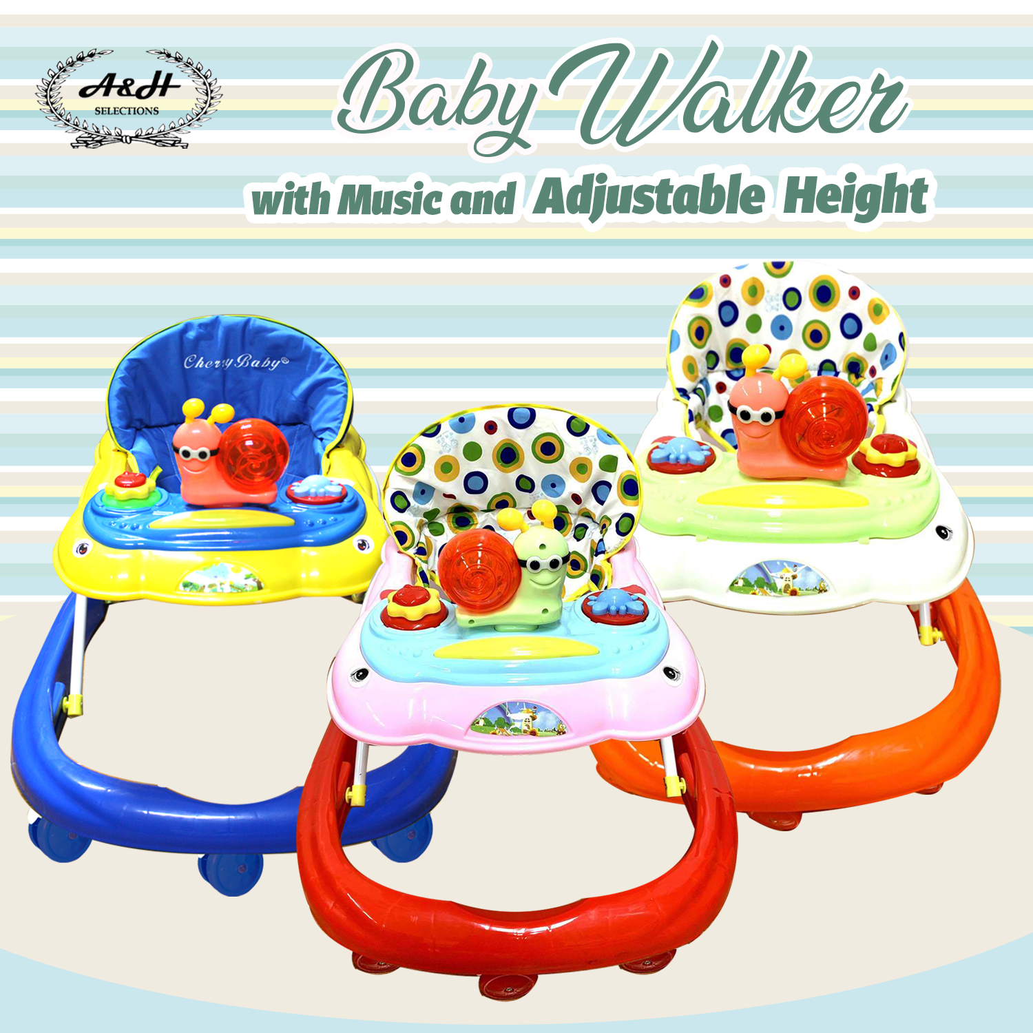 adjustable height baby walker