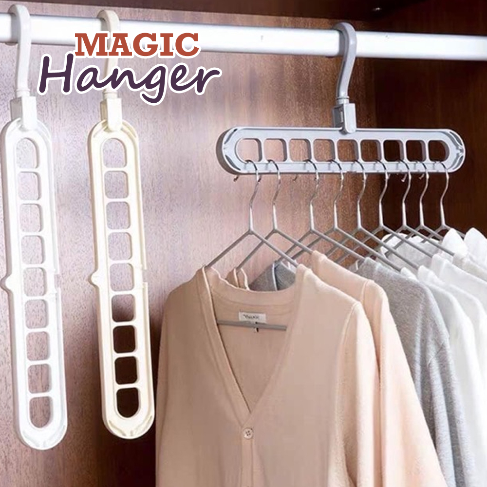 Lowest Price, High Quality, Buy 1 Take 1. 1PC Magic Hanger 9 in 1 Folding  Space Saving Laundry Closet Wardrobe Cabinet Storage Organizer Hanger Random  Color Best Seller! | Lazada PH