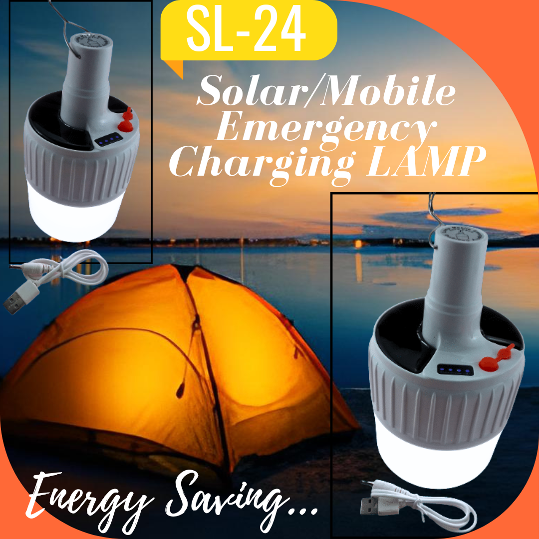 SL-24 Solar/Mobile Emergency Charging Lamp | Lazada PH