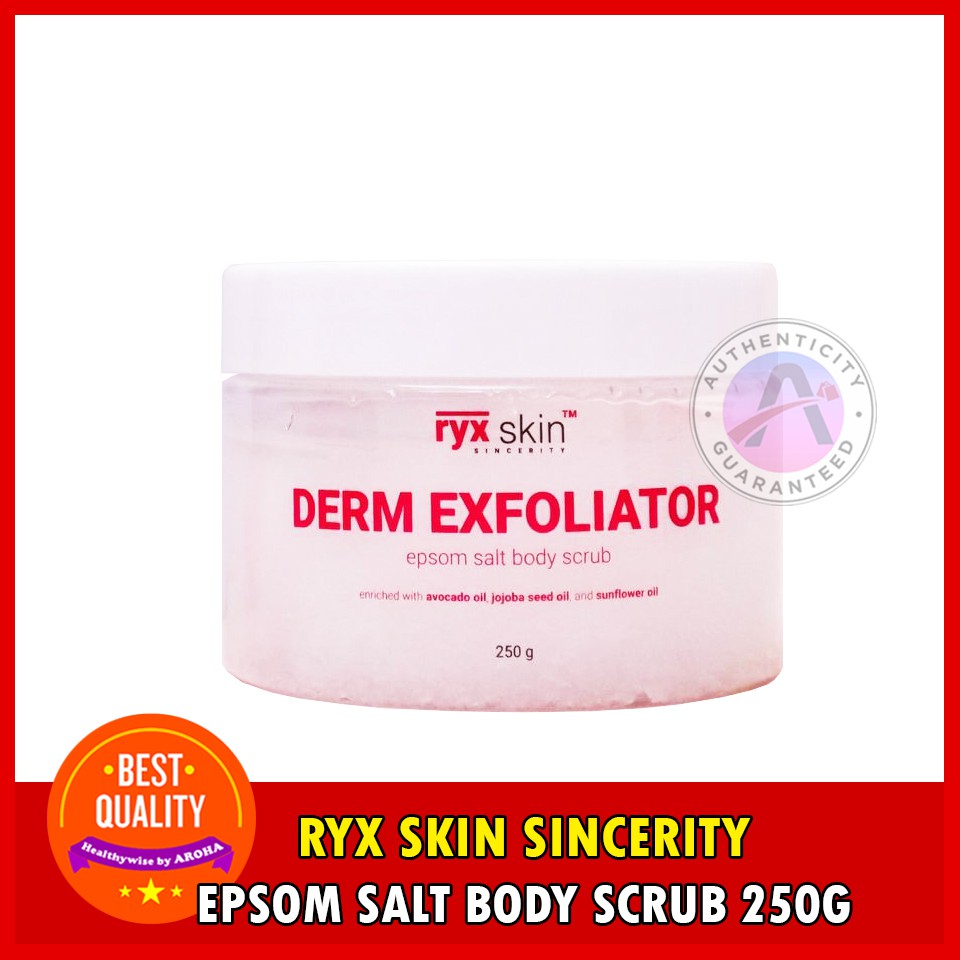 RYX Skin Sincerity Derm Exfoliator EPSOM SALT BODY SCRUB 250g | Lazada PH