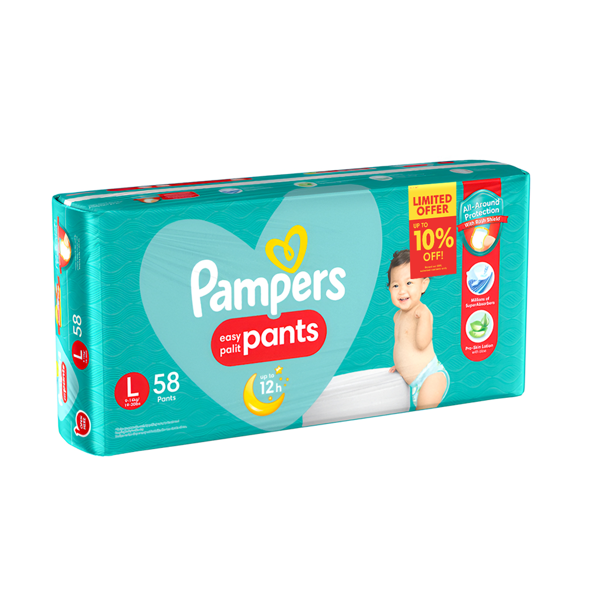 Disposable Diaper Pampers Pants Large 58 Pampers Swaddlers