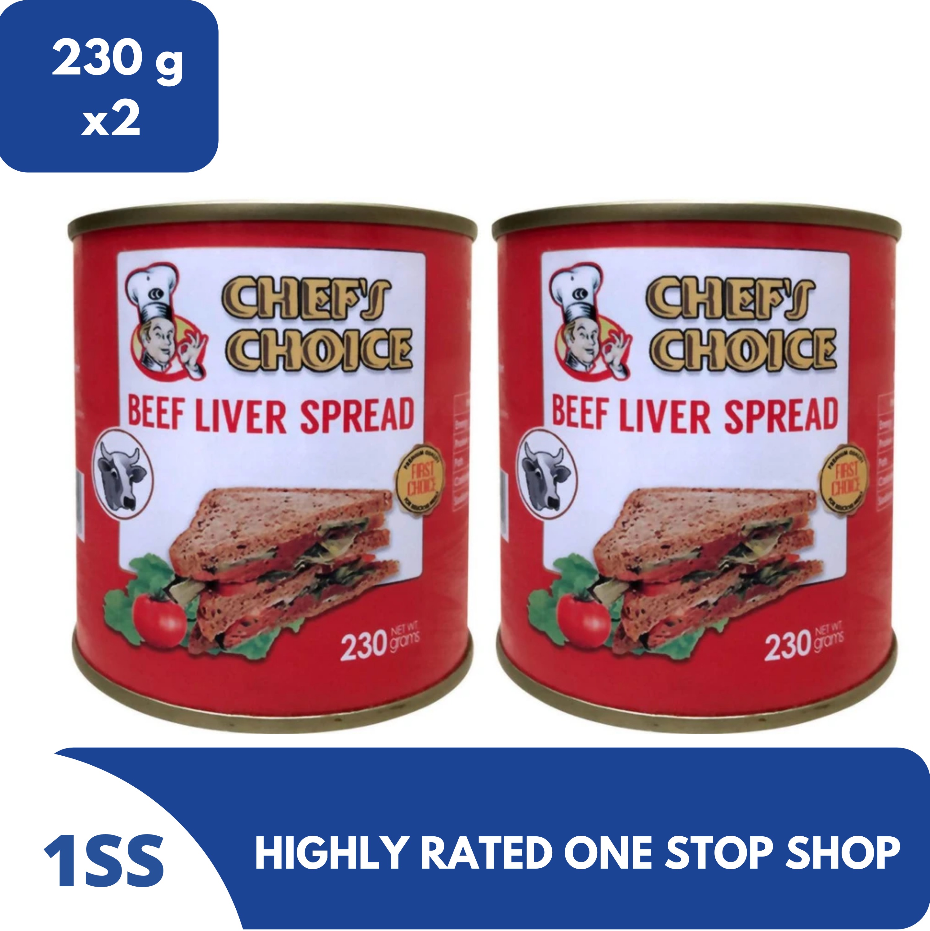 Chef's Choice Beef Liver Spread, 230g, Set of 2 Lazada PH
